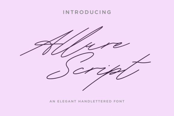 Allure Script: A Hand-Lettered Typeface for Polished Branding