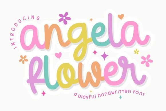 Angela Flower: A Script Font for Modern Web Design