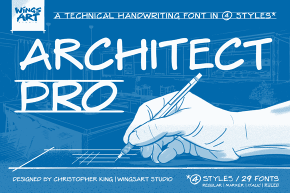 Architect Pro: A Precision Handwritten Typeface for Branding