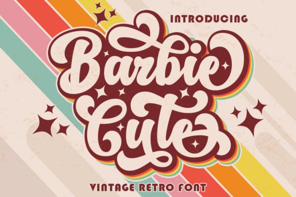 Barbie Cute: A Retro Script Font for Handmade Brands