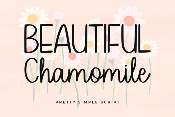 Beautiful Chamomile: A Script Typeface for Modern Web Design