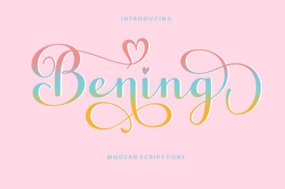 Bening Script: A Modern Typeface for Digital Branding