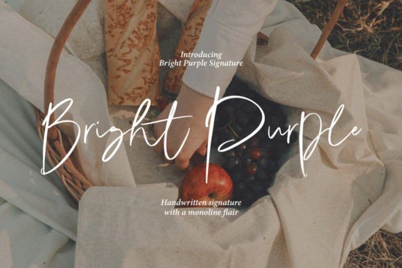 Bright Purple Font Review for Modern Campaign Design