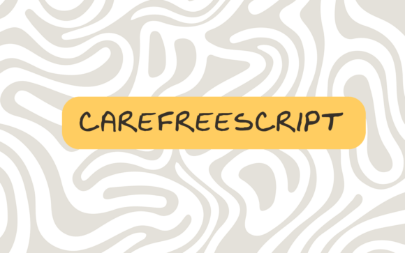 Carefree Script: The Bold Handwritten Font for Makers