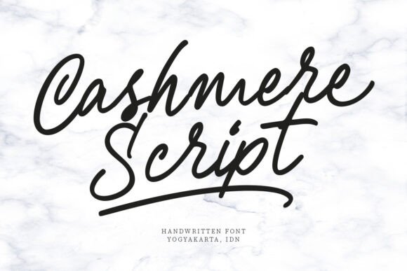 Cashmere Script: The Perfect Handwriting Font for Makers