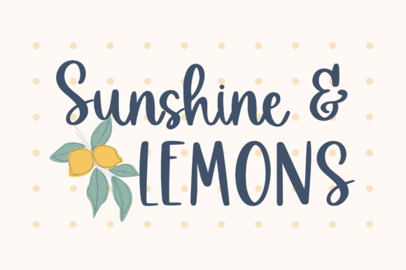 Designing with Sunshine Lemons: A Fresh Script Font for Editors