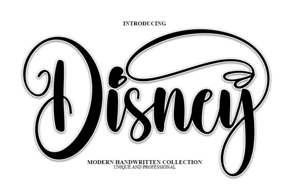 Disney Font: A Handwritten Typeface for Small Business Branding