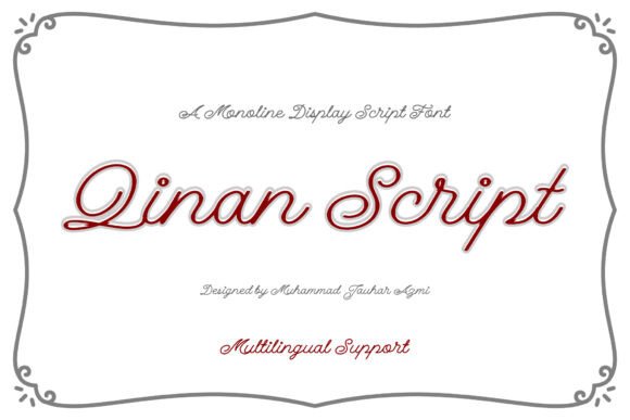 Elevate Web Design with the Qinan Script Typeface