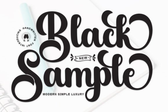 Elevate Your Brand with the Black Sample Typeface
