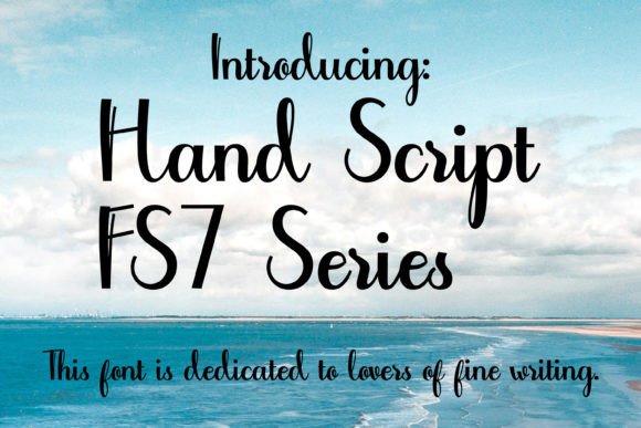 Hand Script - F7 Series: A Refined Typeface for Editorial Design