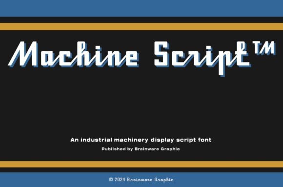 Machine Script: A Vintage Typeface for Bold Branding
