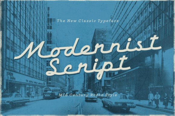 Modernist Script: The Retro Typeface for Crafters