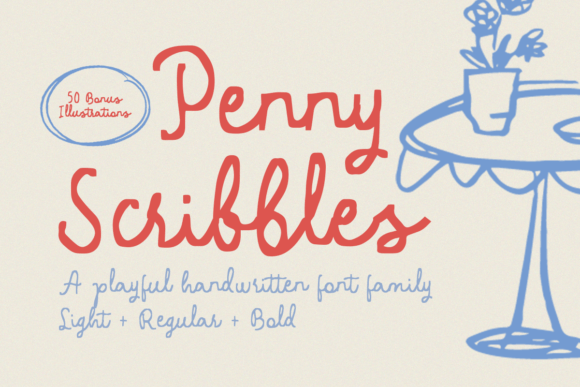 Penny Scribbles: The Handwritten Font for Playful Campaigns