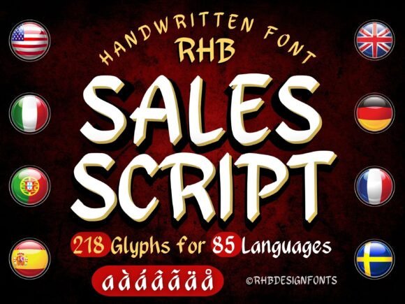 Sales Script: A Handwritten Typeface for Editorial Elegance