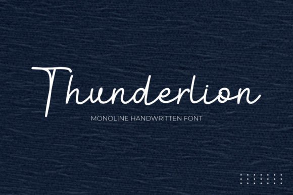 Thunderlion: A Monoline Typeface for Modern Editorial Design