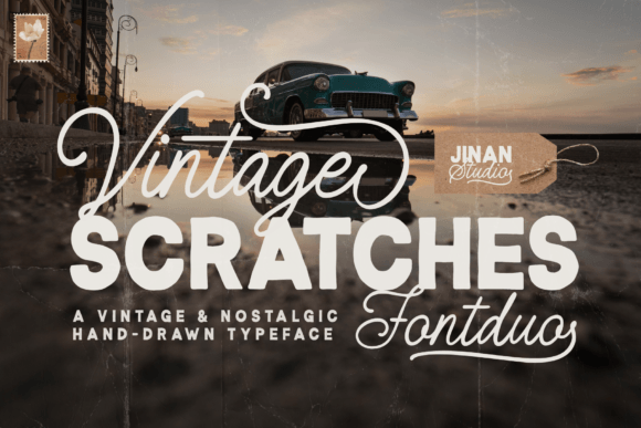 Vintage Scratches Duo: A Timeless Typeface for Editorial Design
