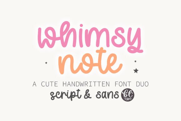 Whimsy Note: A Friendly Handwritten Font for Web Design